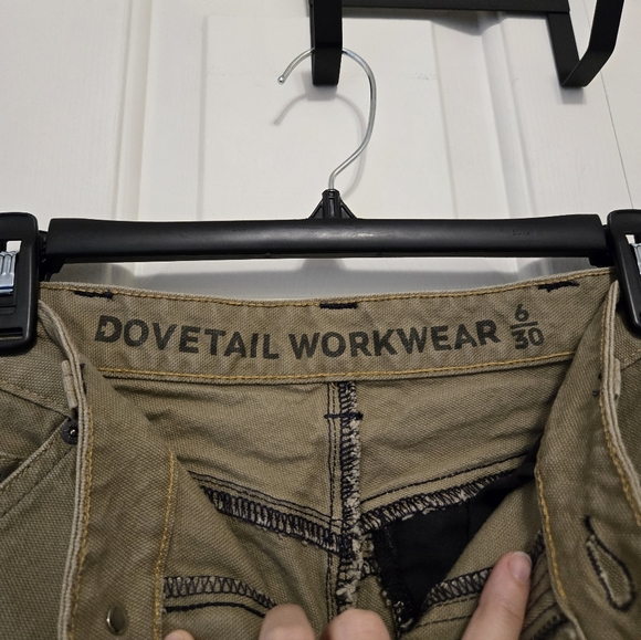 Dovetail Womens Britt Utility Canvas Pants Size 6/30 - Picture 6 of 14